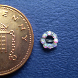 Round Swarovski Crystal Brooch